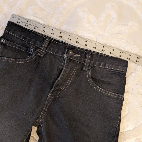 Levi's 510 Super Skinny Black Label boys 16 regular black jeans EUC - Picture 3 of 9